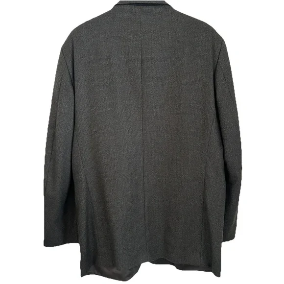 Vintage Joseph & Feiss 46L Lambswool Sports Coat Brown Grey 2-Button Men’s Wool - Picture 2 of 11